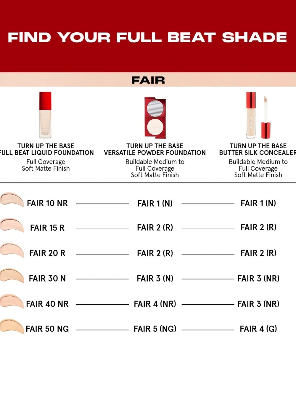 ONE/SIZE BY PATRICK STARRR TURN UP THE BASE FULL BEAT LIQUID FOUNDATION;—FAIR 40